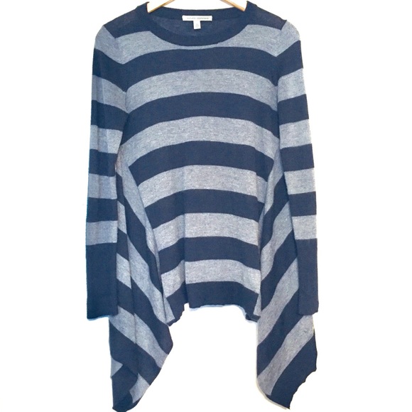 Autumn Cashmere Sweaters - Autumn Cashmere | Gray Black Stripe Sweater (S) Autumn Cashmere Sweaters - Autumn Cashmere | Gray Black Stripe Sweater (S)
